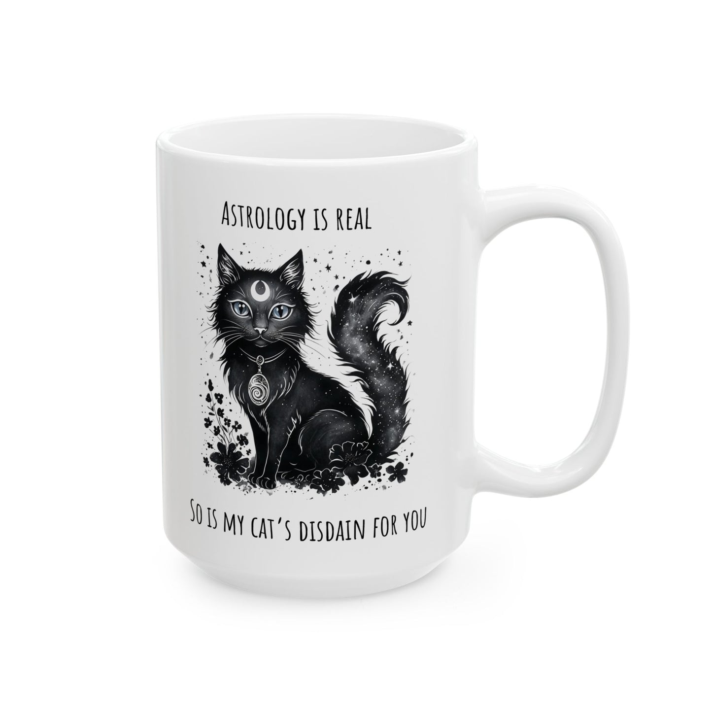 My Cat Thinks You're Fake, Astrology Mug – Funny Gift for Cat & Zodiac Lovers
