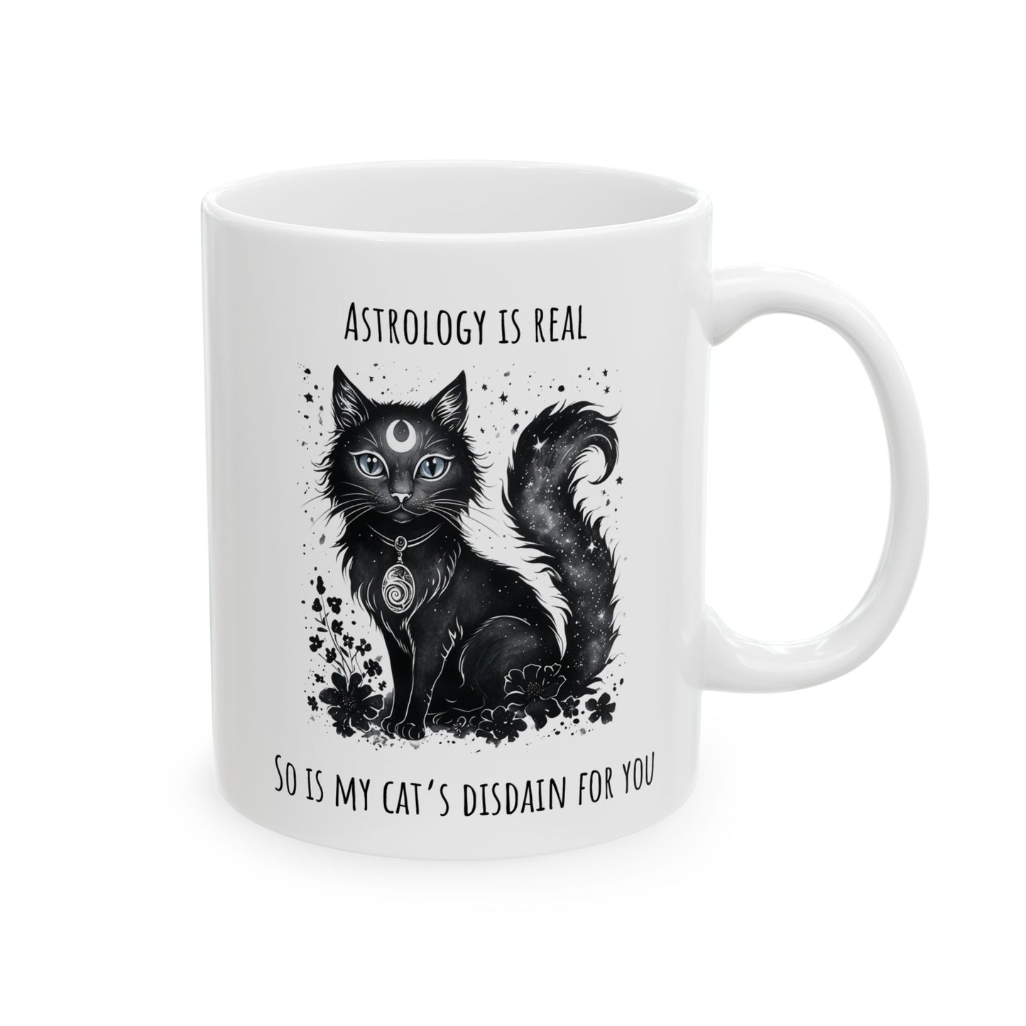 My Cat Thinks You're Fake, Astrology Mug – Funny Gift for Cat & Zodiac Lovers