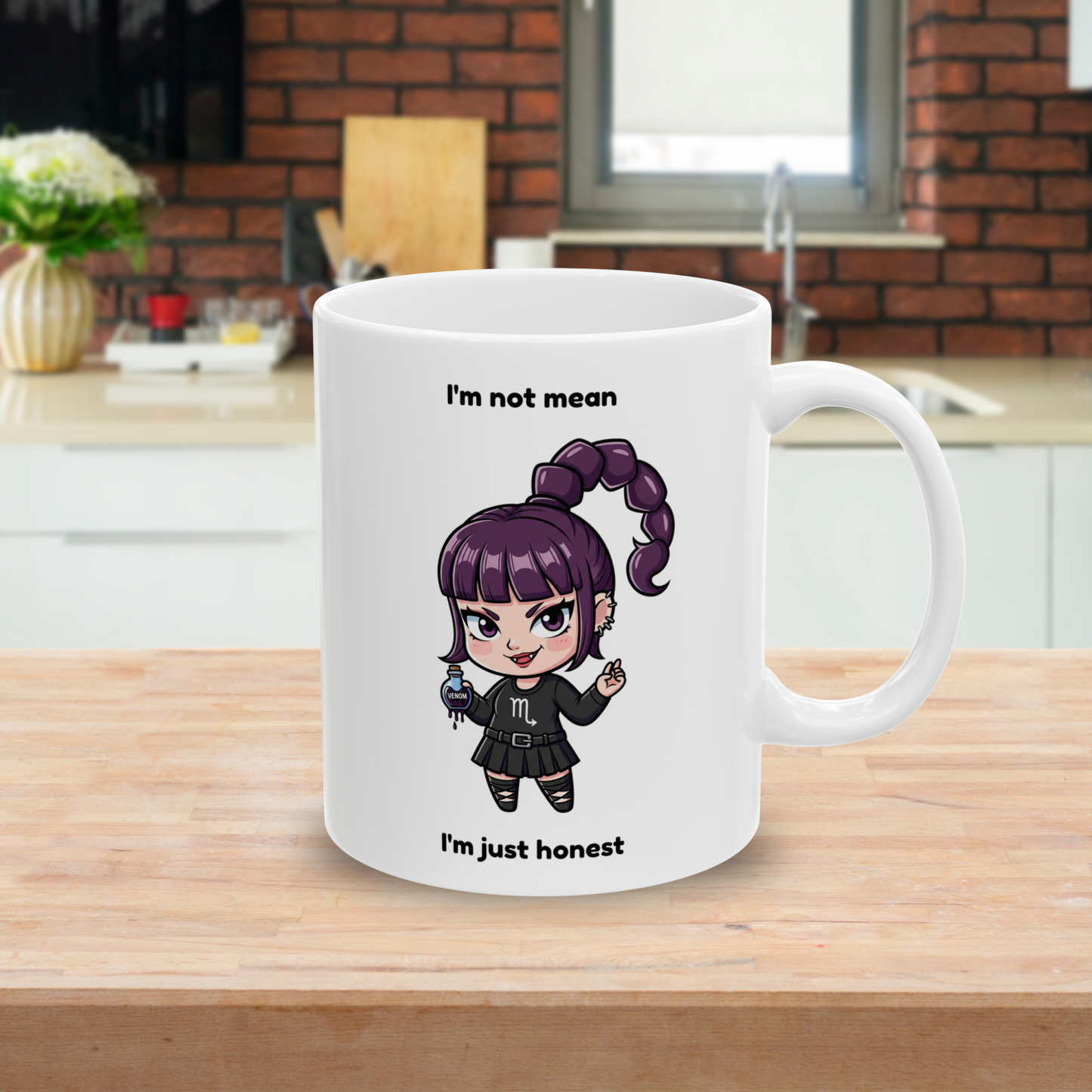 "Not Mean Just Honest" - Scorpio Coffee Mug