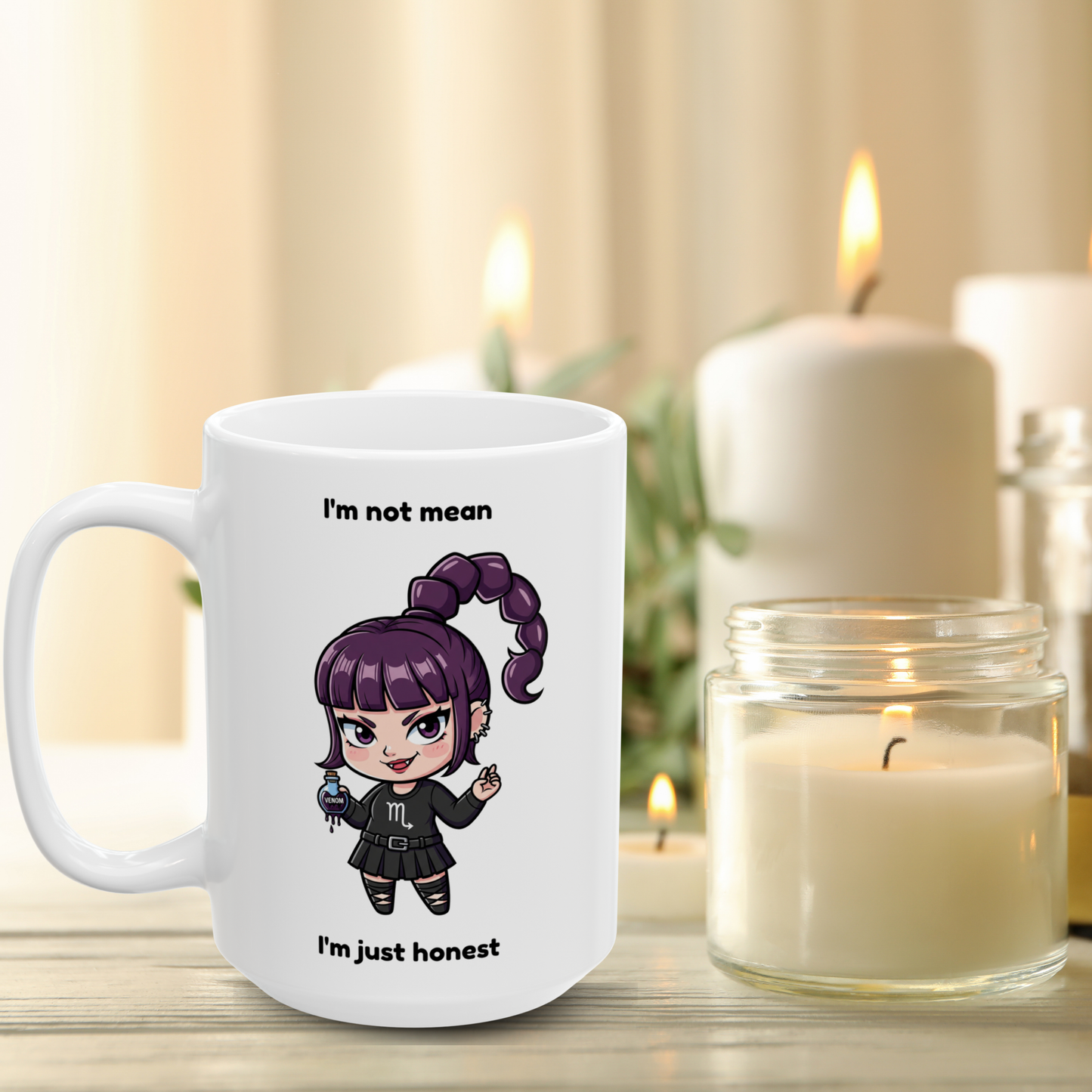 "Not Mean Just Honest" - Scorpio Coffee Mug