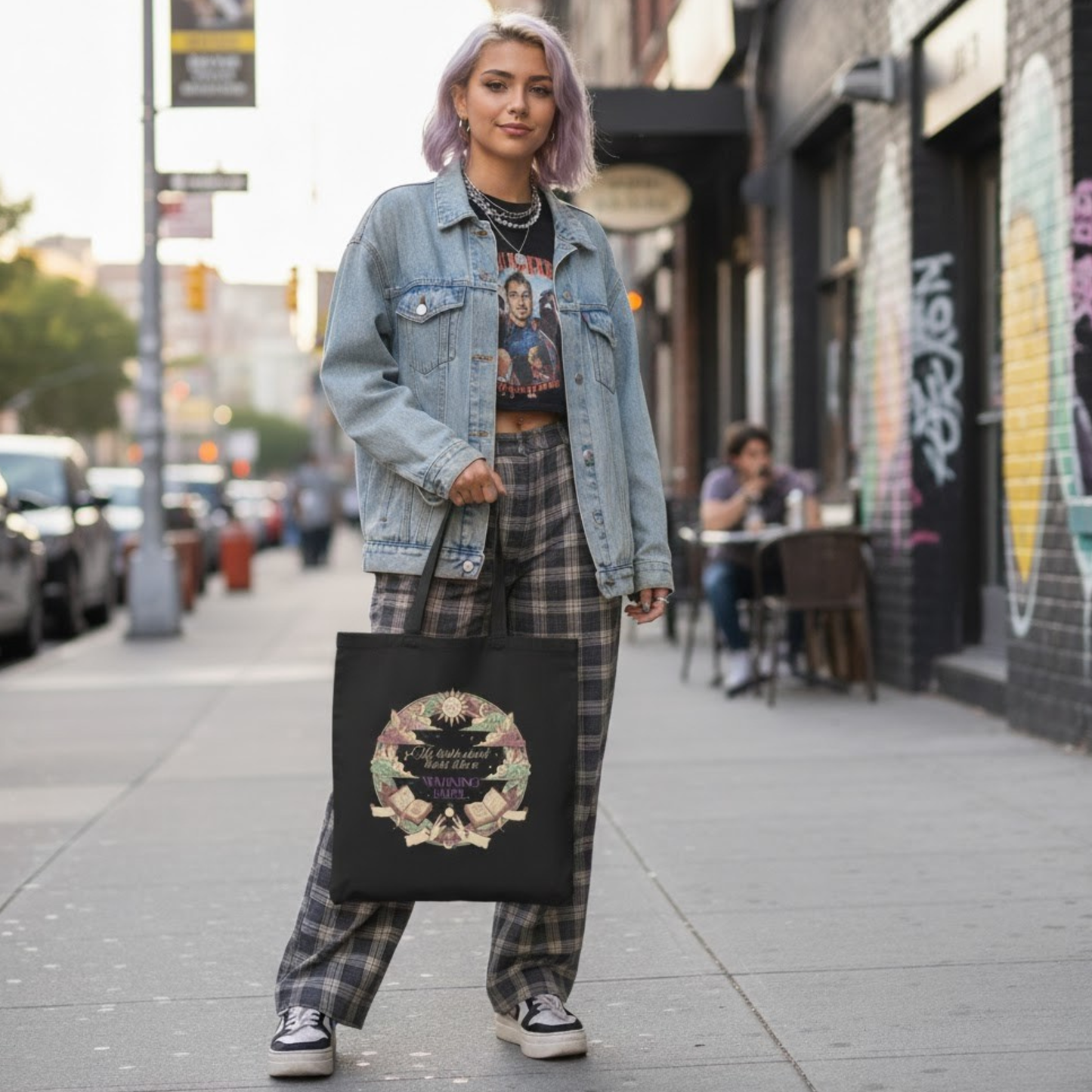 Black Cotton Tote Bag | Astrology Disaster Merch | Funny Zodiac Sarcasm