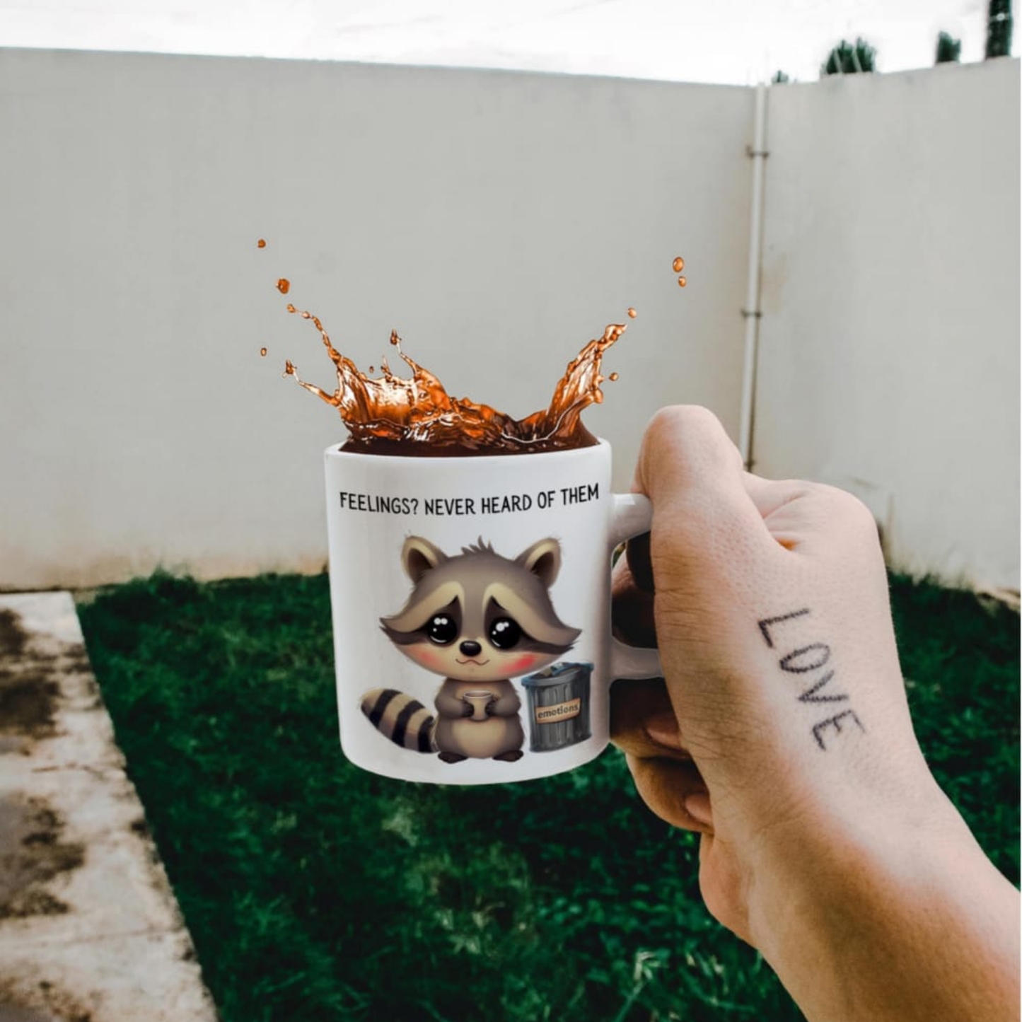 Sarcastic Funny Raccoon Mug
