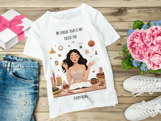 "It's My Zodiac Sign" T-Shirt – Witchy Astrology Gift for Horoscope Fans
