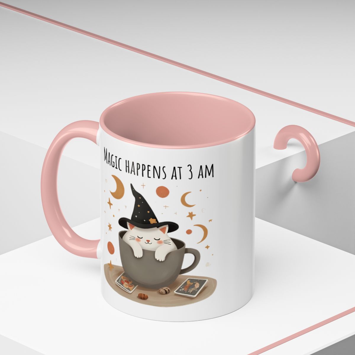 Witchy Cat Mug, Funny 3AM Magic Coffee Cup, Astrology & Cat Lover Gift